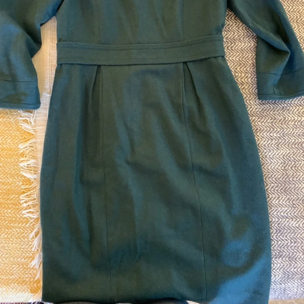 J. Crew Emerald Green Wool Dress - Picture 4 of 7